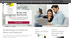 Desktop Screenshot of betten-lenth.de