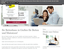 Tablet Screenshot of betten-lenth.de